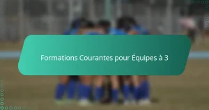 Formations Courantes pour Équipes à 3